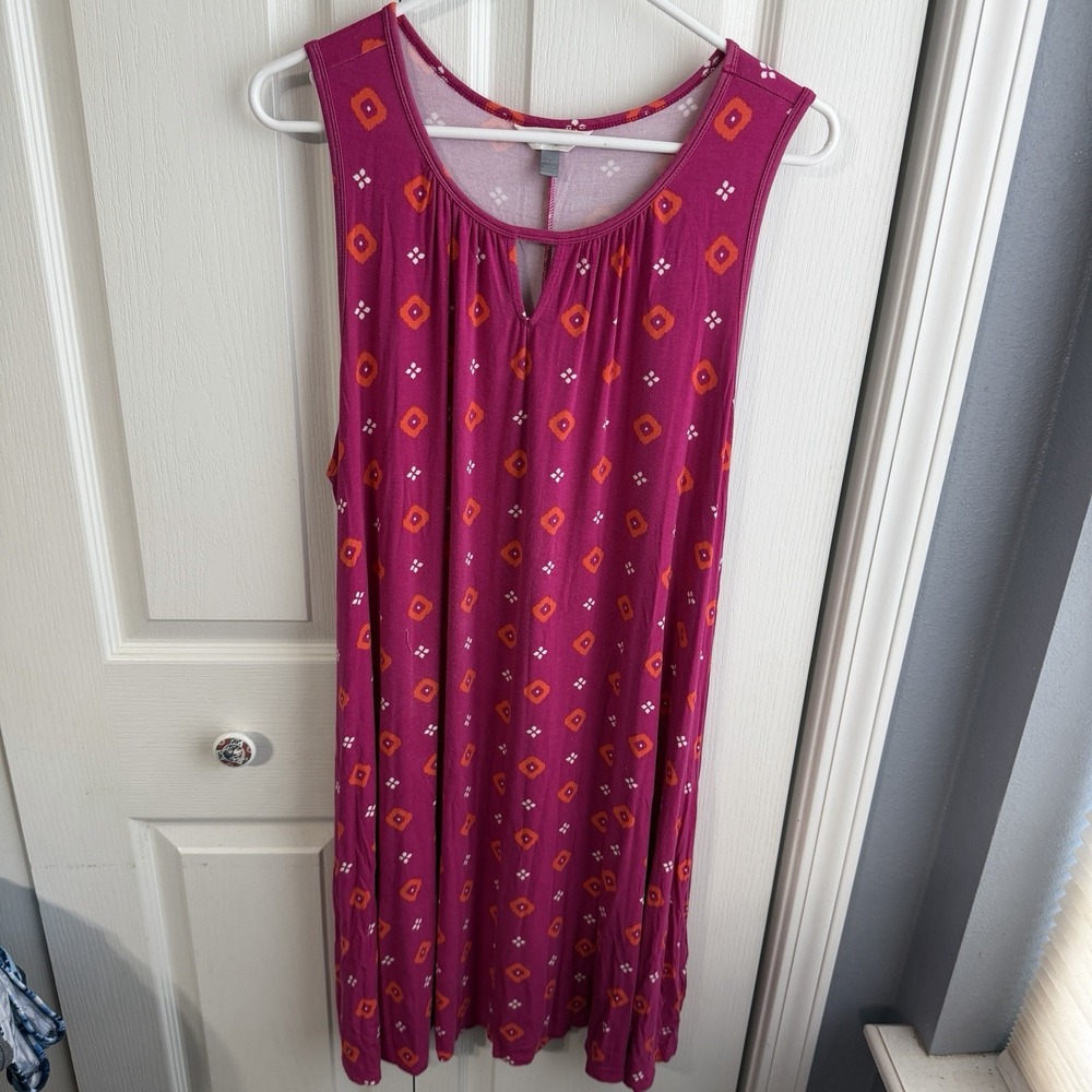 Terra & Sky Lolita Diamond Tank Dress Women's Size 1X Beach Cruise Travel